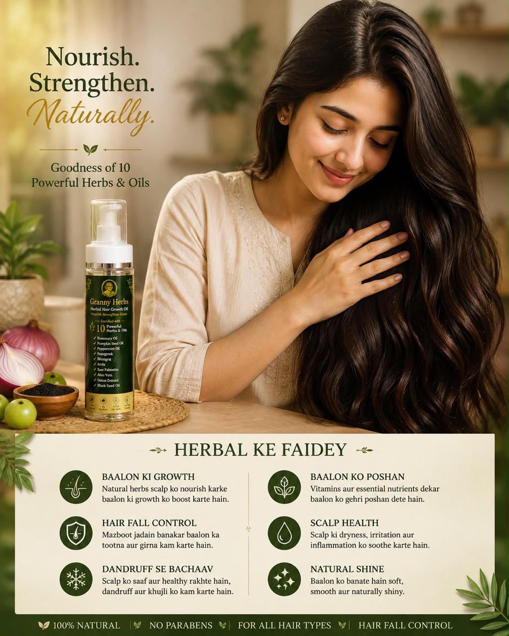 Granny Herbs Herbal Hair Growth Oil